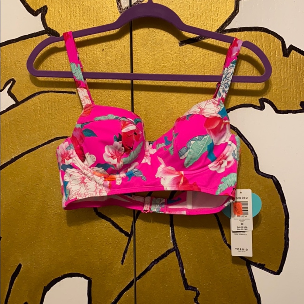 Hot pink Bikini top